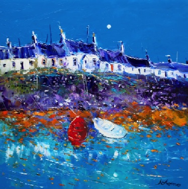 Eveninglight Portnahaven Isle of Islay 30x30 Eveninglight Portnahaven Isle of Islay 30x30